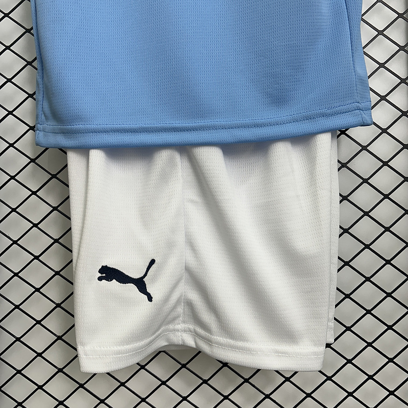 25-26 Manchester City Home Soccer Kids Kit Jersey+Shorts