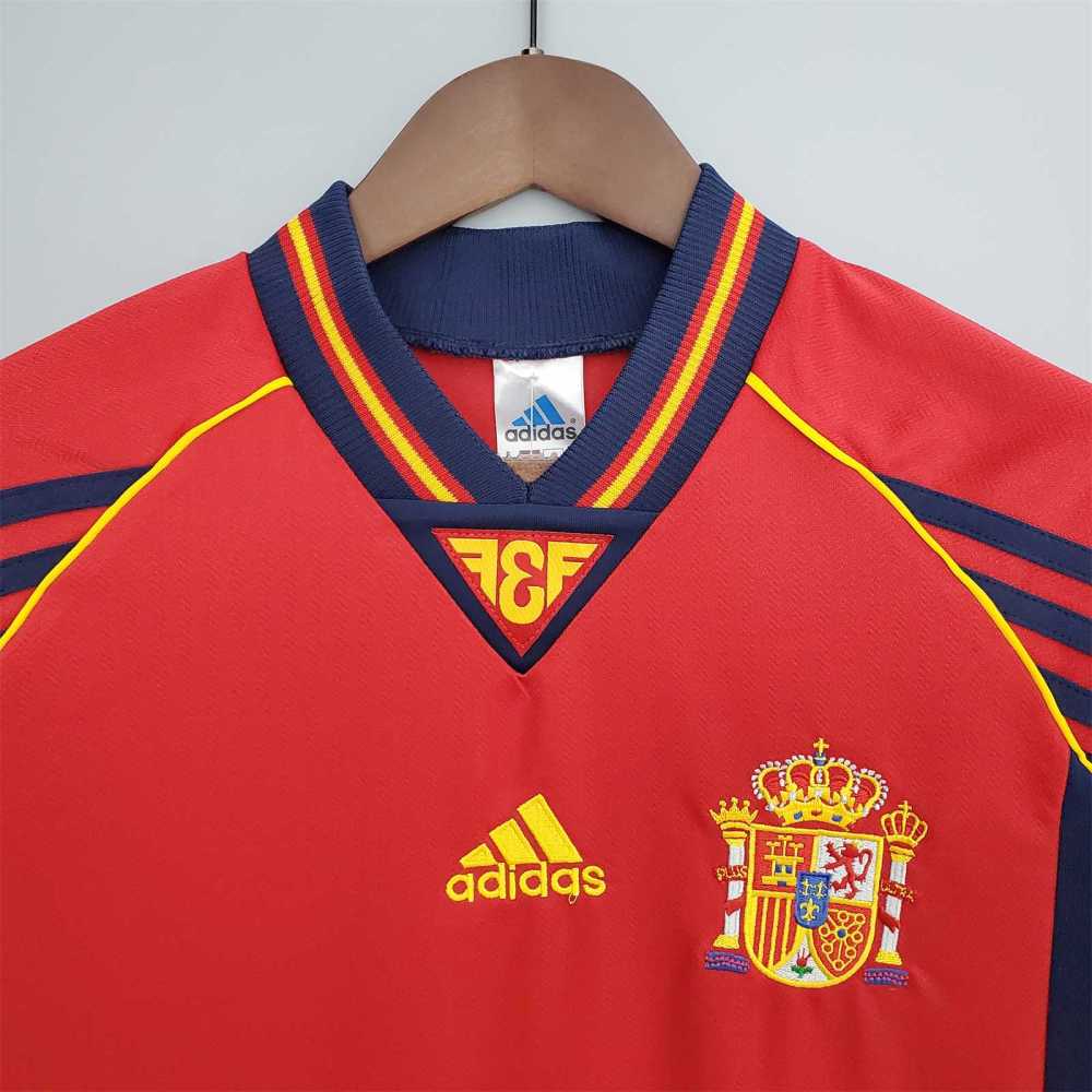 1998 Spain Home World Cup Retro Jersey