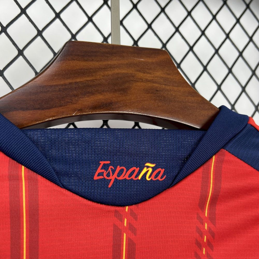 2026 Spain Home World Cup Soccer Jersey Long Sleeve