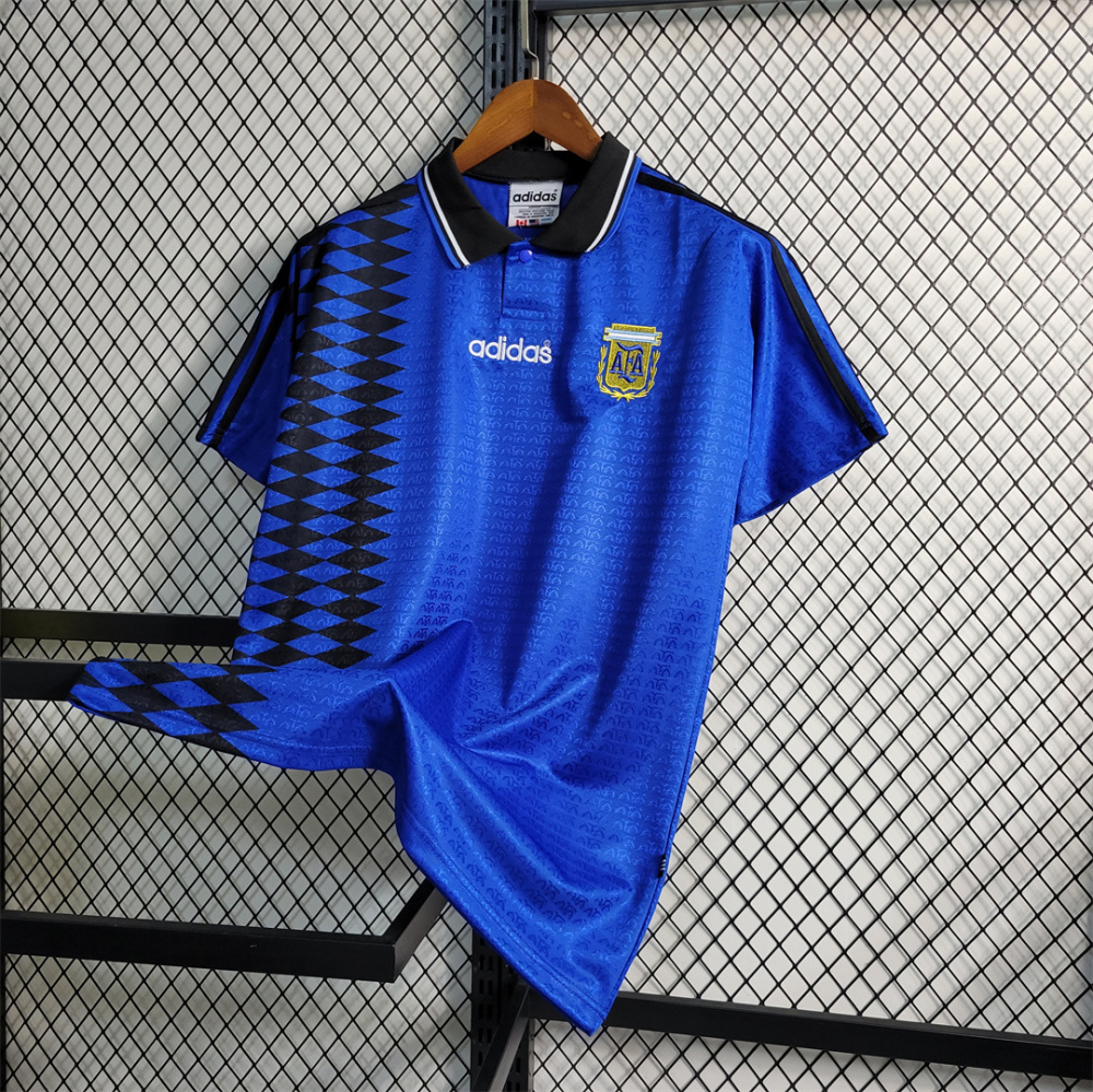 1994 Argentina World Cup Soccer Away Retro Jersey