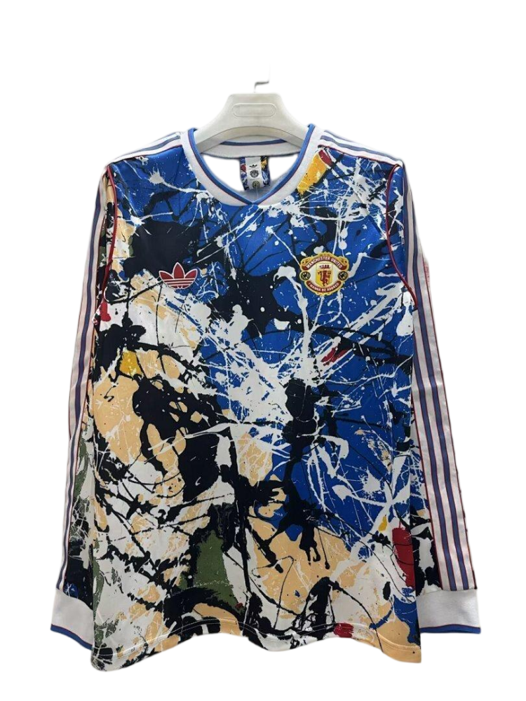 25-26 Manchester United Stone Roses Special Soccer Jersey Long Sleeve