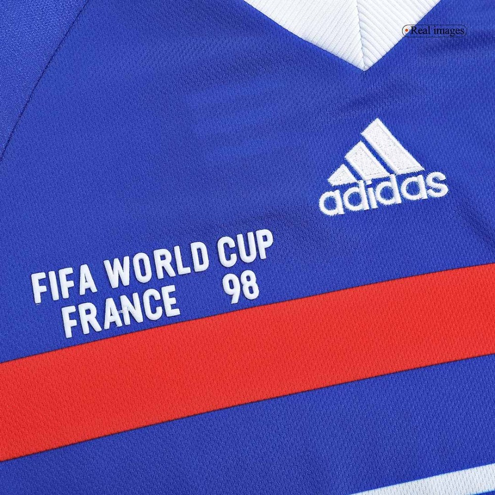 1998 France World Cup Home Retro Jersey Long Sleeve