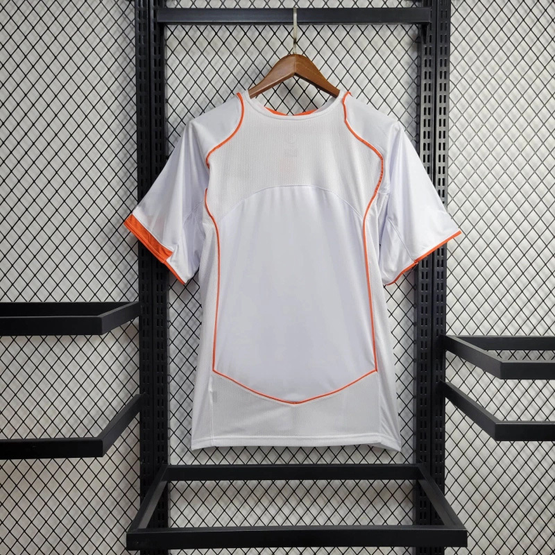 2004 Netherlands  Away Retro Jersey White