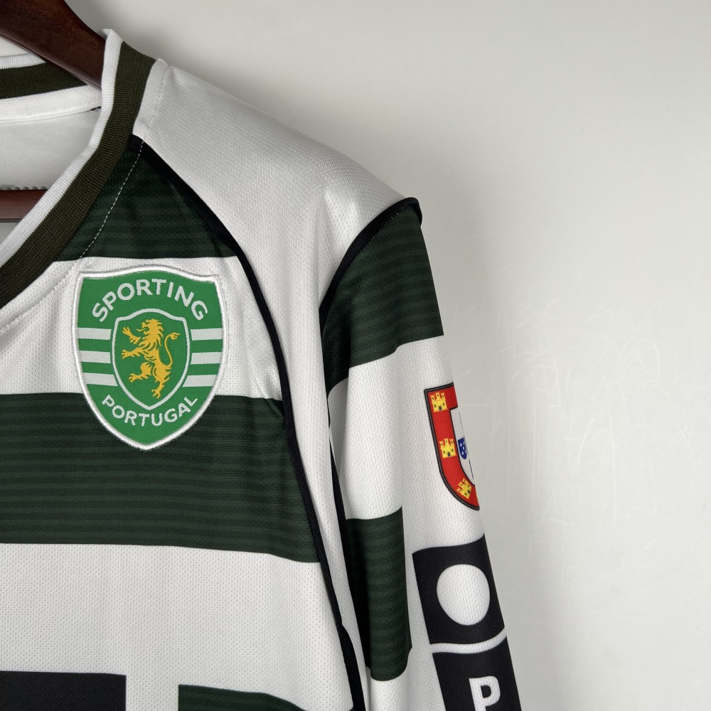 2001/03 Sporting CP  Home Retro Jersey Long Sleeve