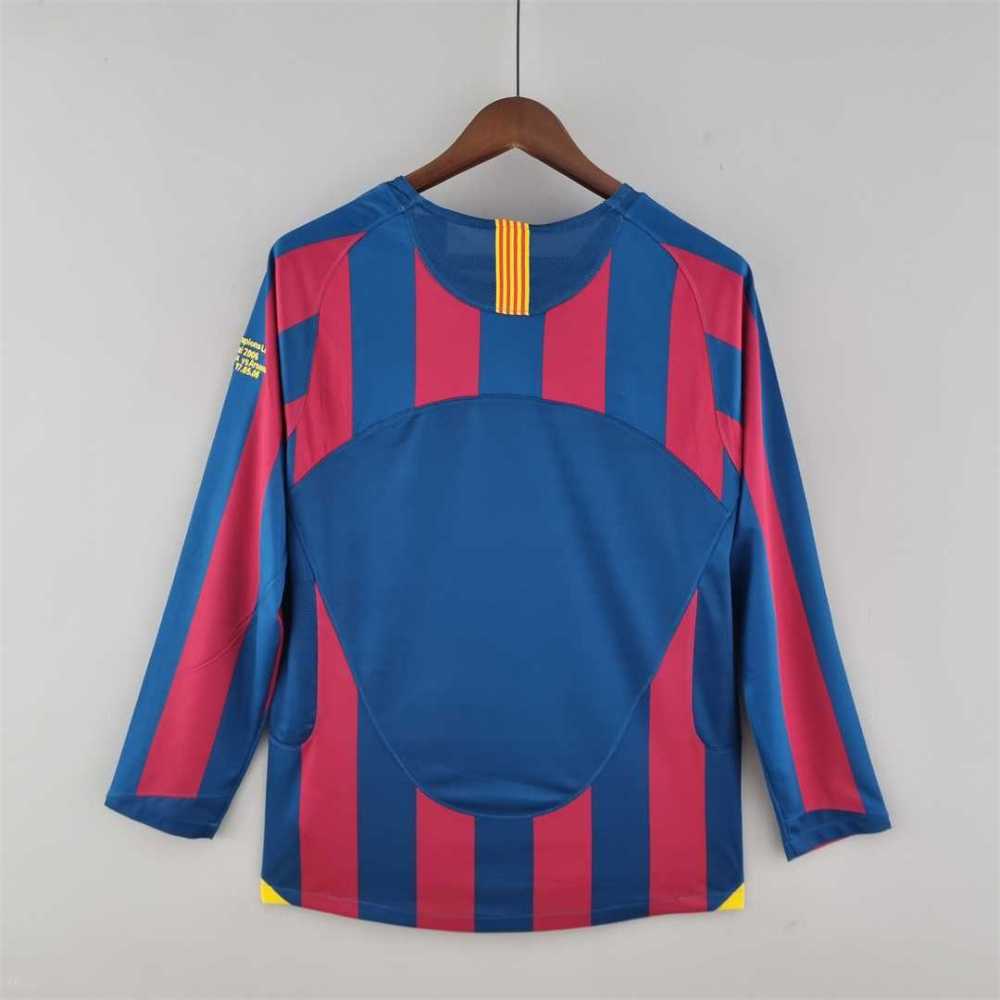 05-06 Barcelona Home Retro Jersey Long Sleeve