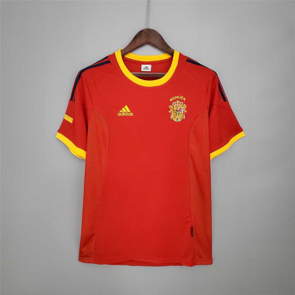 2002 Spain Home World Cup Retro Jersey