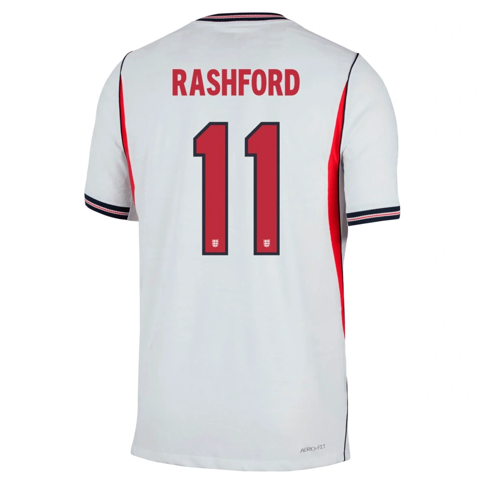 Nike Men's England Match Authentic Marcus Rashford Home Jersey 2026 (White)
