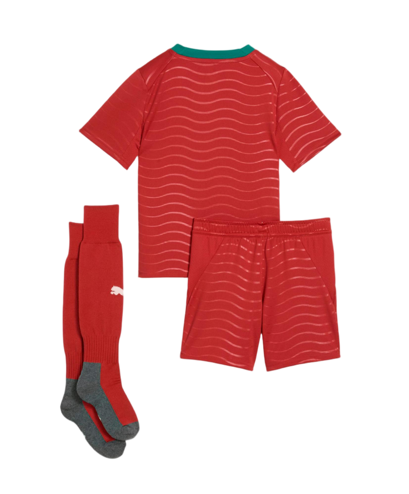 2026 Portugal  Home World Cup Full Soccer Kids Kit Jersey+Shorts+Socks