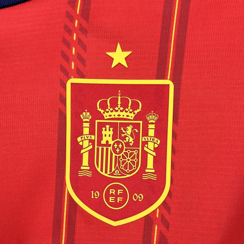 2026 Spain Home World Cup Soccer Jersey Long Sleeve