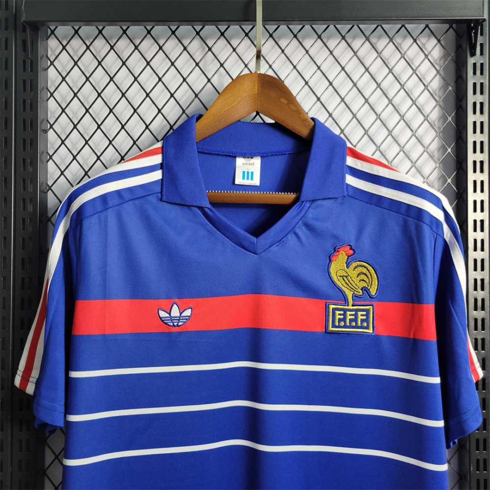 1984 France World Cup Home Retro Jersey