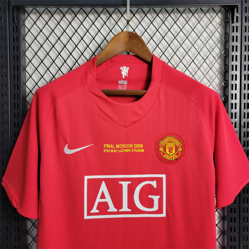 07-08 Manchester United Home UCL Final Retro Jersey