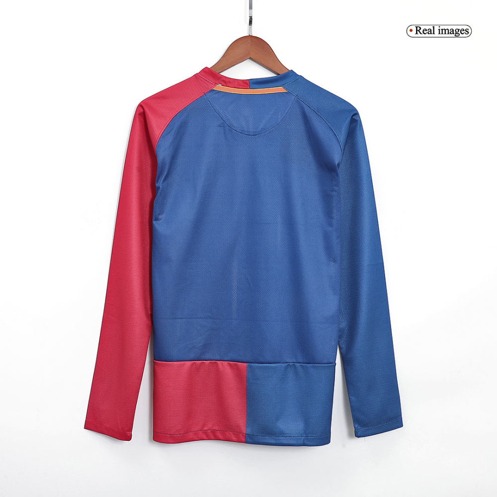 08-09 Barcelona UCL Final Retro Home Long Sleeve Jersey