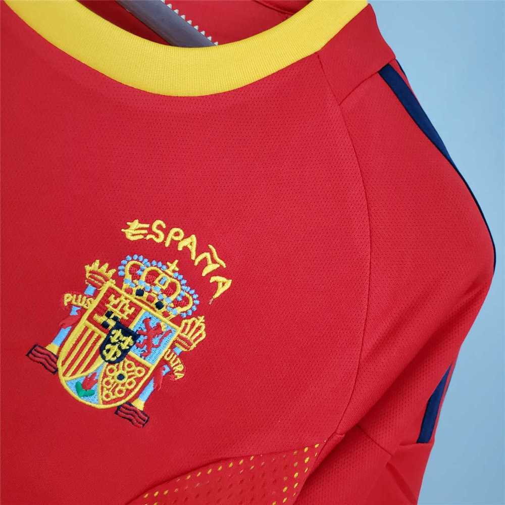 2002 Spain Home World Cup Retro Jersey