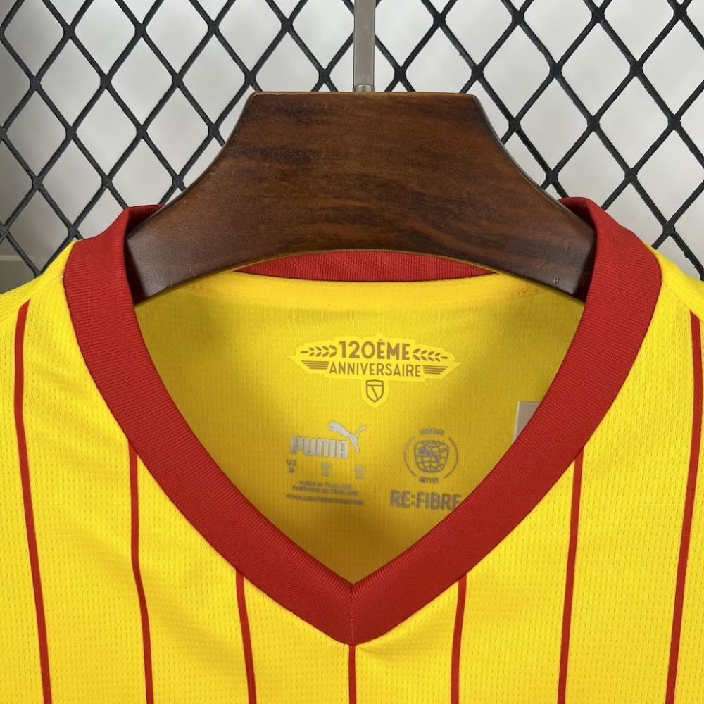 25-26  RC Lens Home Soccer Jersey