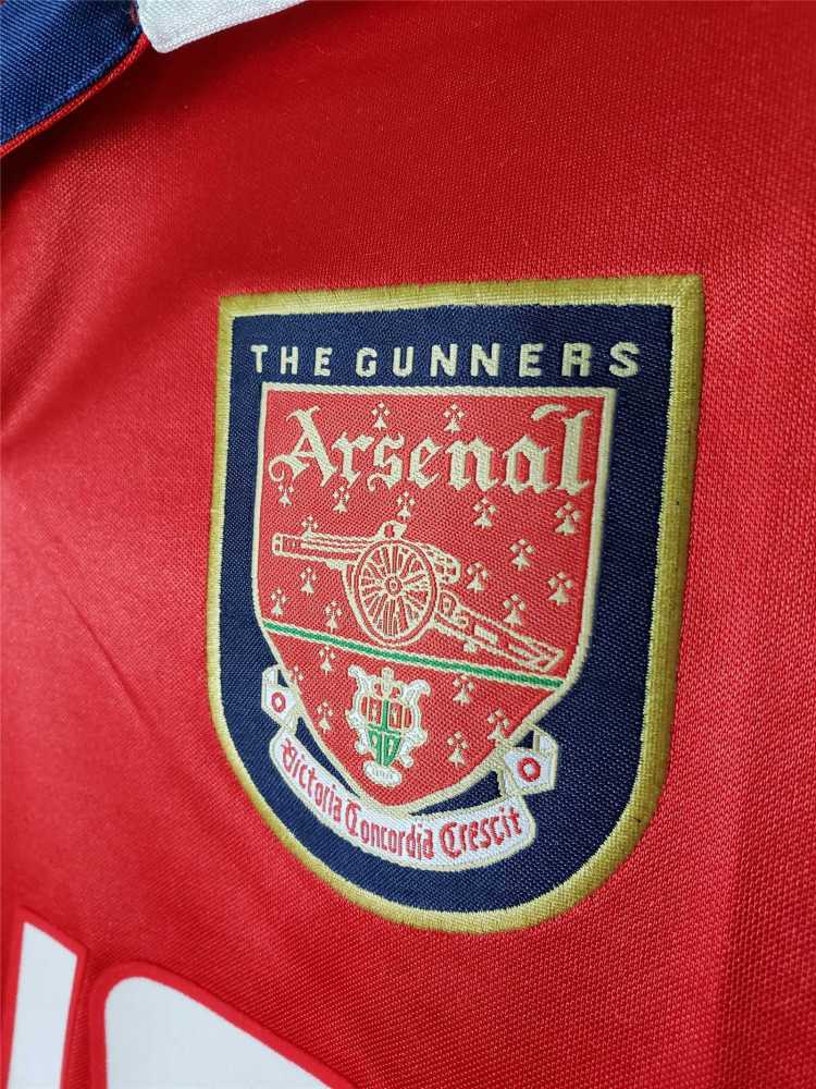 1998-1999 Arsenal Home Retro Version Jersey Long Sleeve