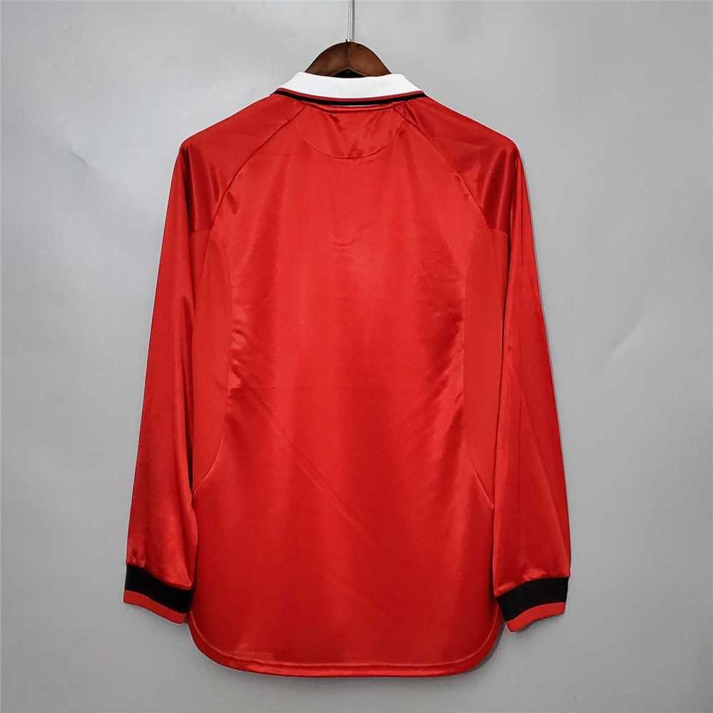 1999-2000 Manchester United Home Retro Jersey Long Sleeve