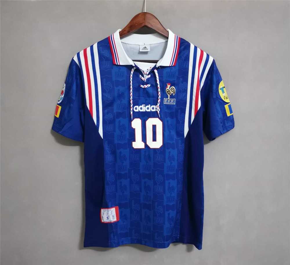 1996 France Euro Cup Home Retro Jersey