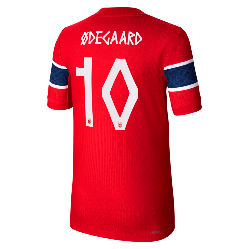 Martin Ødegaard Norway National Team Nike Youth 2026 Home Match Authentic Jersey - Red