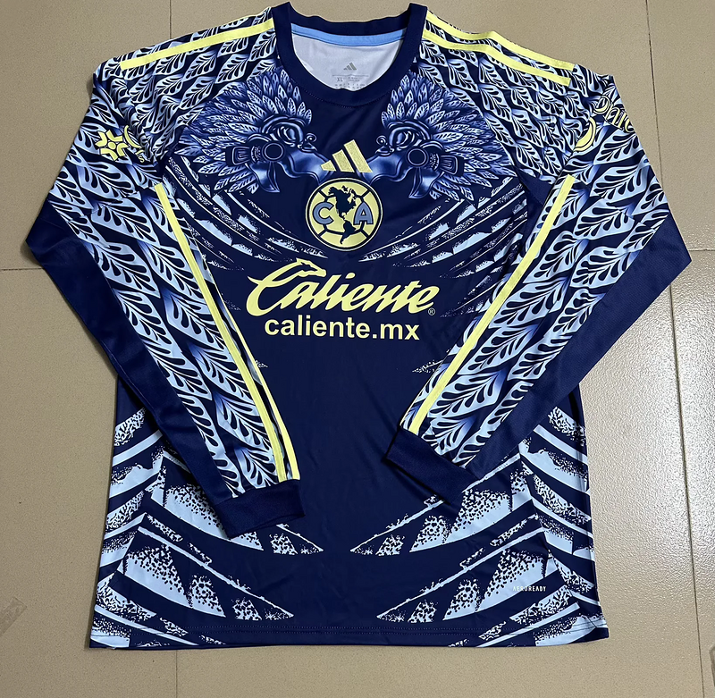 25-26 Club America  Away Soccer Jersey Long Sleeve