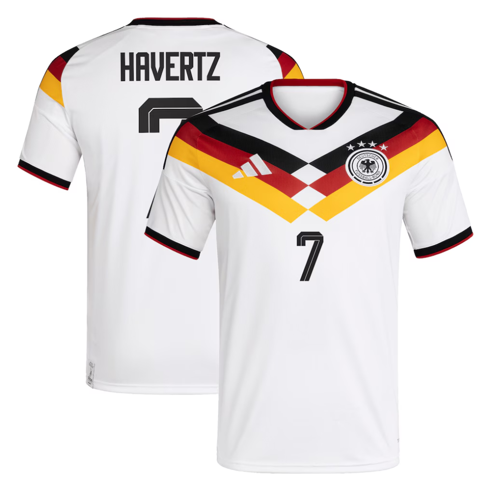 Germany National Team adidas Home Shirt 2026 with Havertz 7 printing