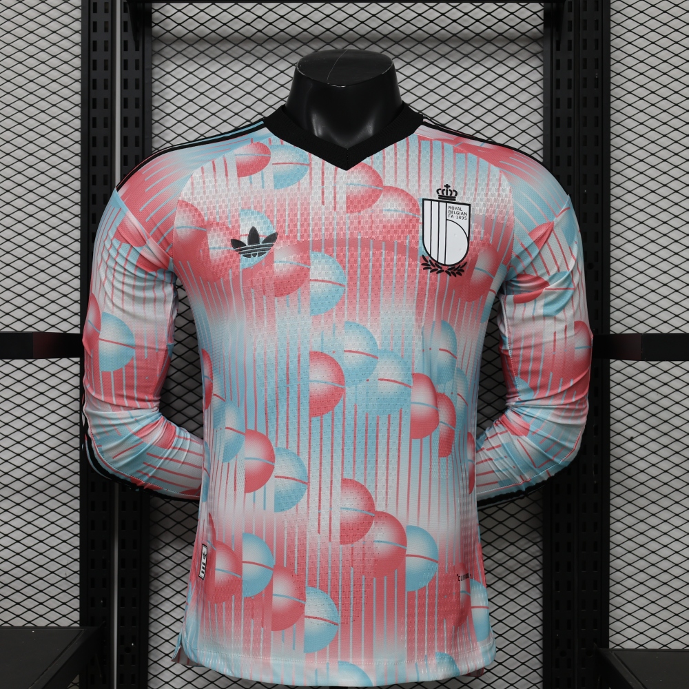 2026 Belgium World Cup Away Football Jersey Player Version Long Sleeve