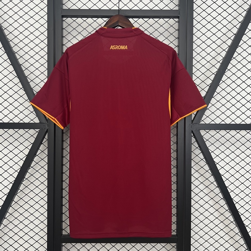 25-26 AS Roma Home Soccer Jersey