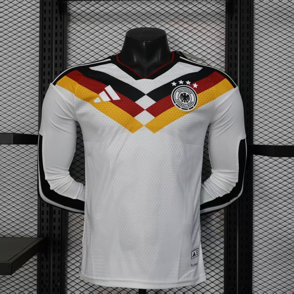 25-26 Germany Home Soccer Jersey Authentic Shirt Long Sleeve