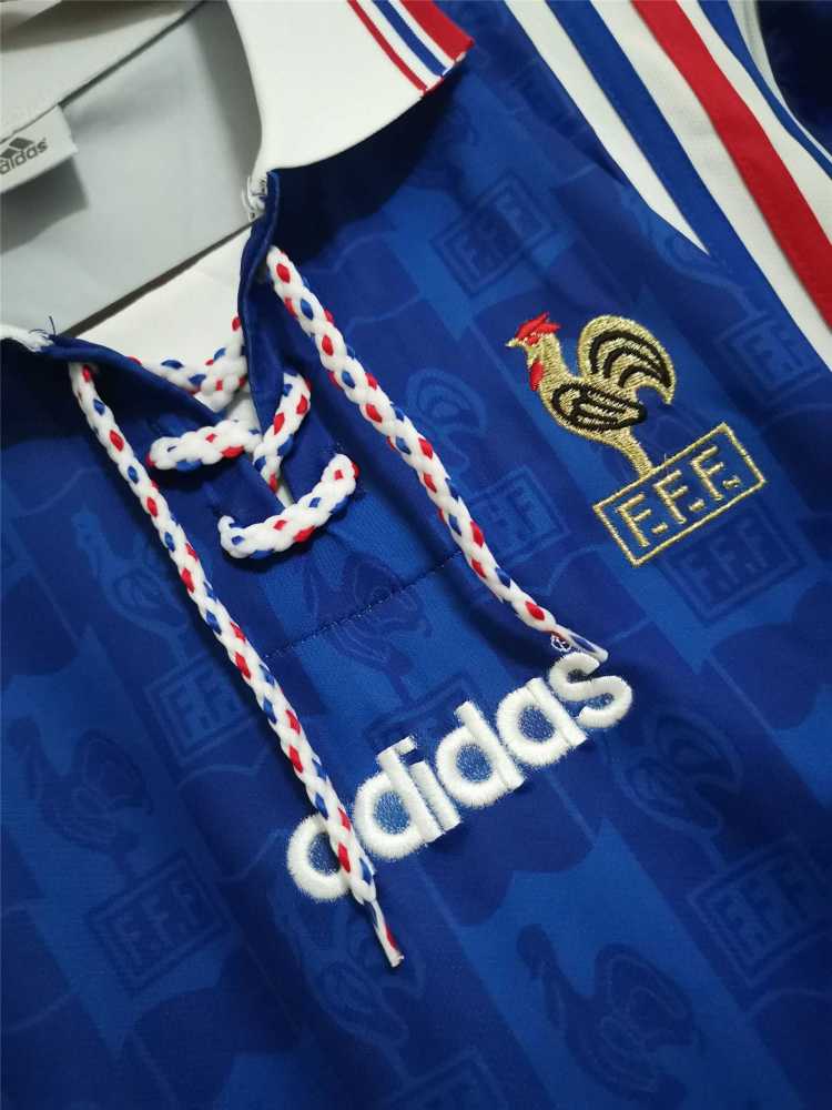 1996 France Euro Cup Home Retro Jersey
