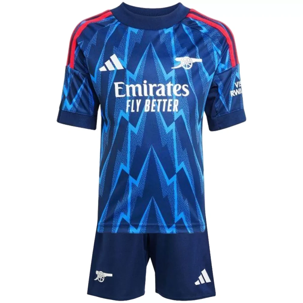 25-26 Arsenal Away Soccer Kids Full Kit Jersey+Shorts+Socks