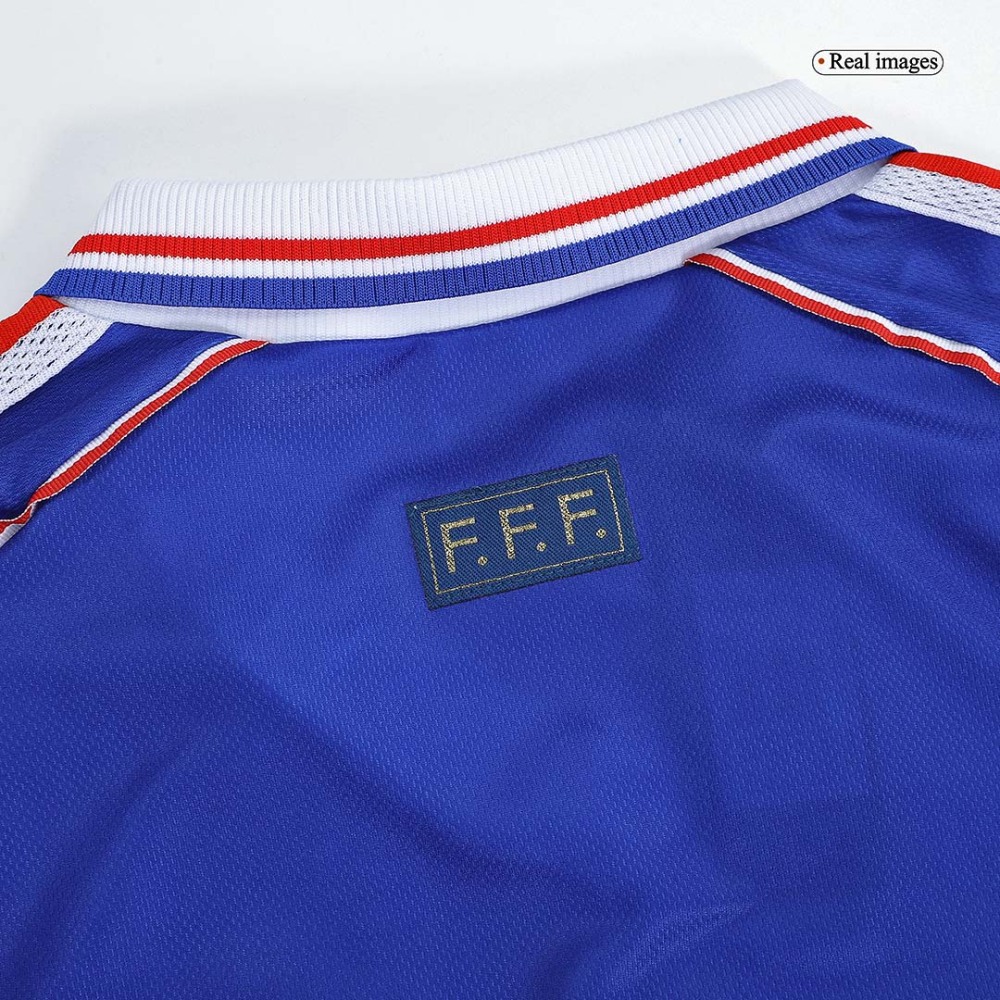 1998 France World Cup Home Retro Jersey Long Sleeve