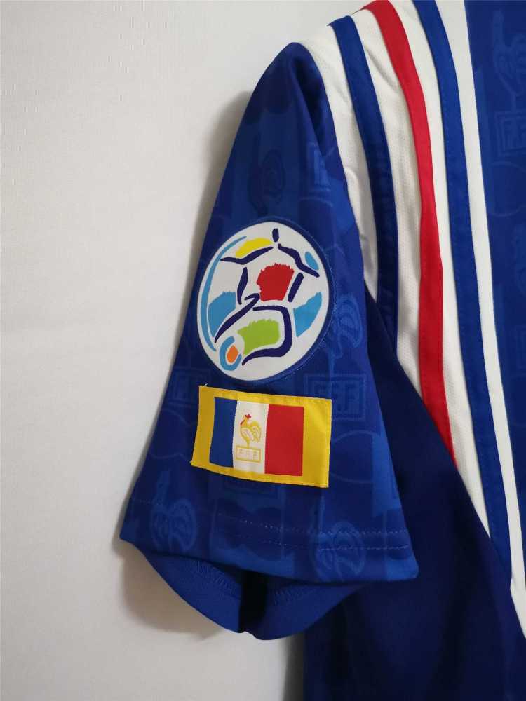1996 France Euro Cup Home Retro Jersey