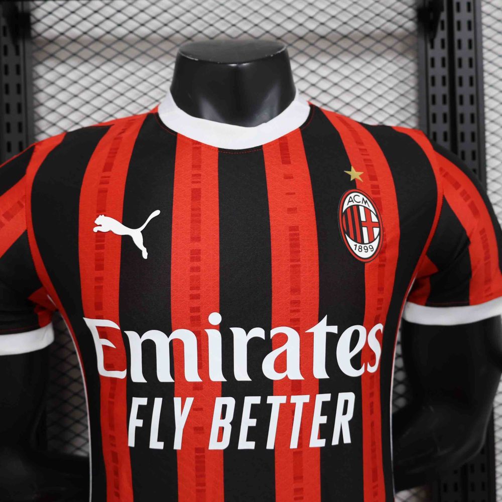 24-25 AC Milan Home Soccer Jersey Player Version