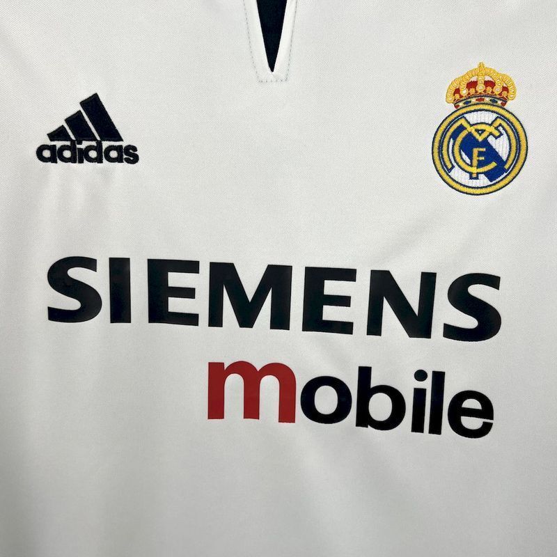 2003-04 Real Madrid Home Retro Soccer Jersey