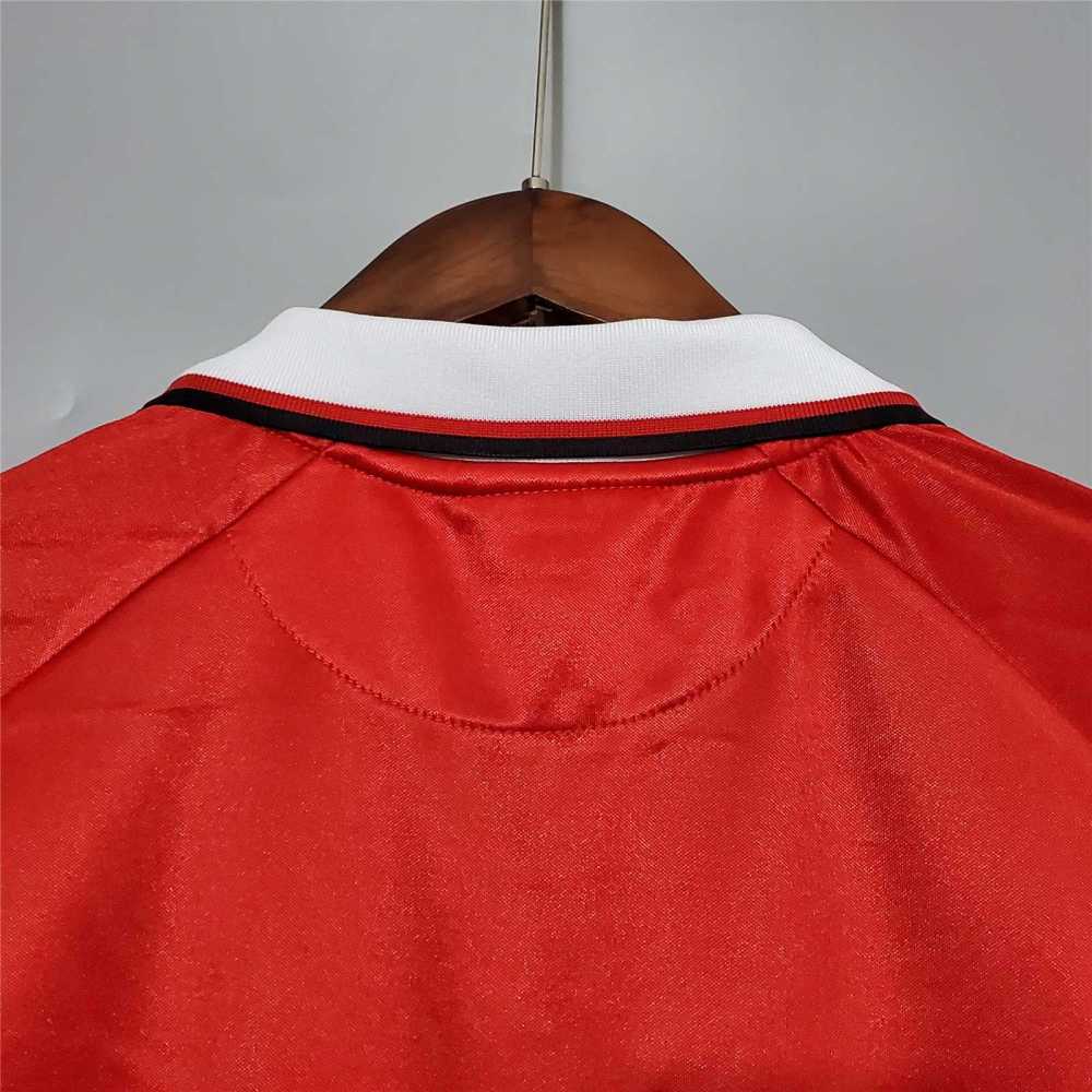 1999-2000 Manchester United Home Retro Jersey Long Sleeve