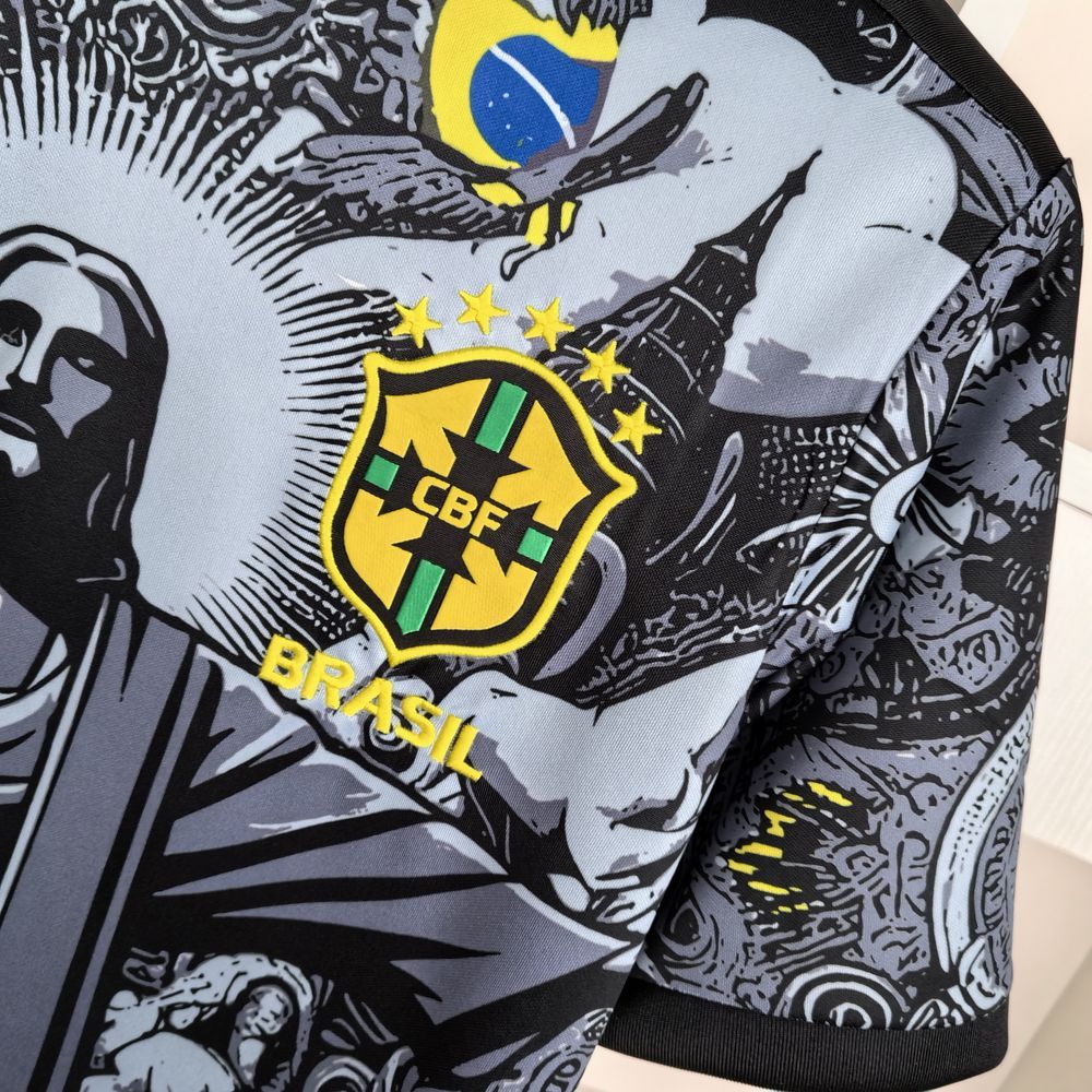2024 Brazil Christ the Redeemer Special Kit Shirt Football