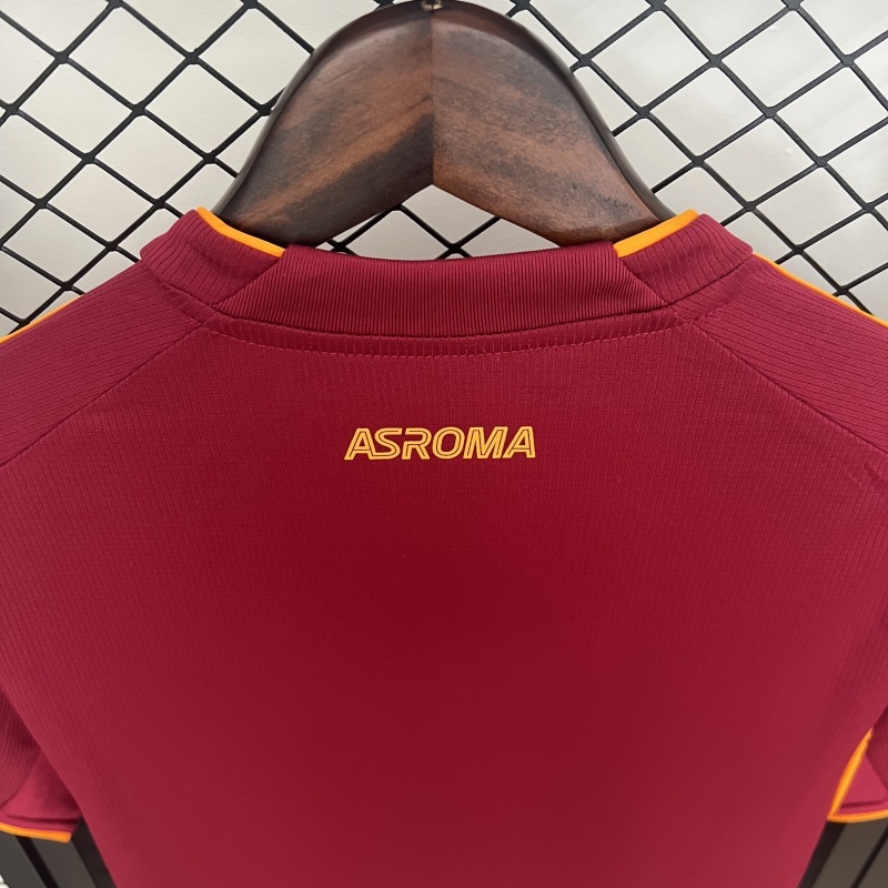 25-26 AS Roma Home Soccer Jersey