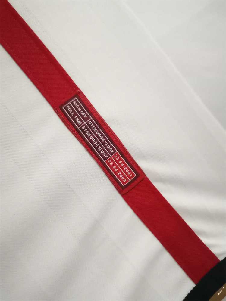 2002 England World Cup Home Retro Jersey