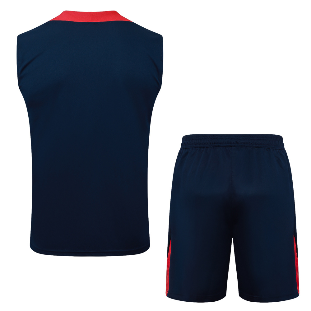 25-26 PSG Training Sleeveless Soccer Kit Jersey+Shorts