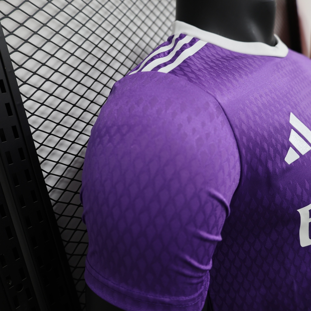 16-17 Real Madrid Away Retro Purple Jersey Player Version