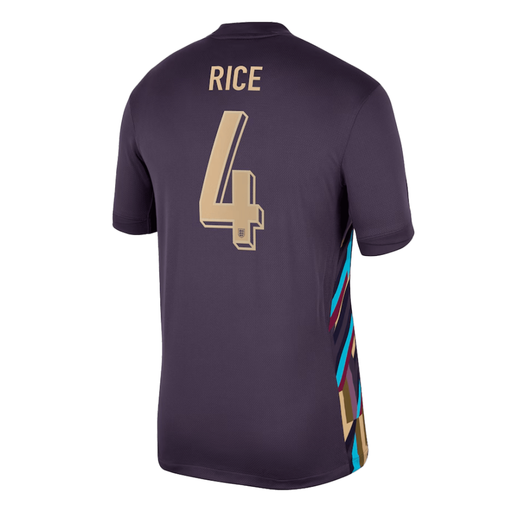 2024 England RICE #4 Euro Cup Away Jersey