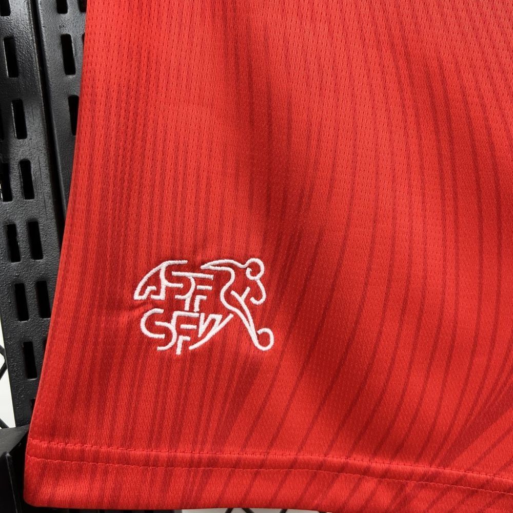 2026 Switzerland World Cup Home Soccer Shorts