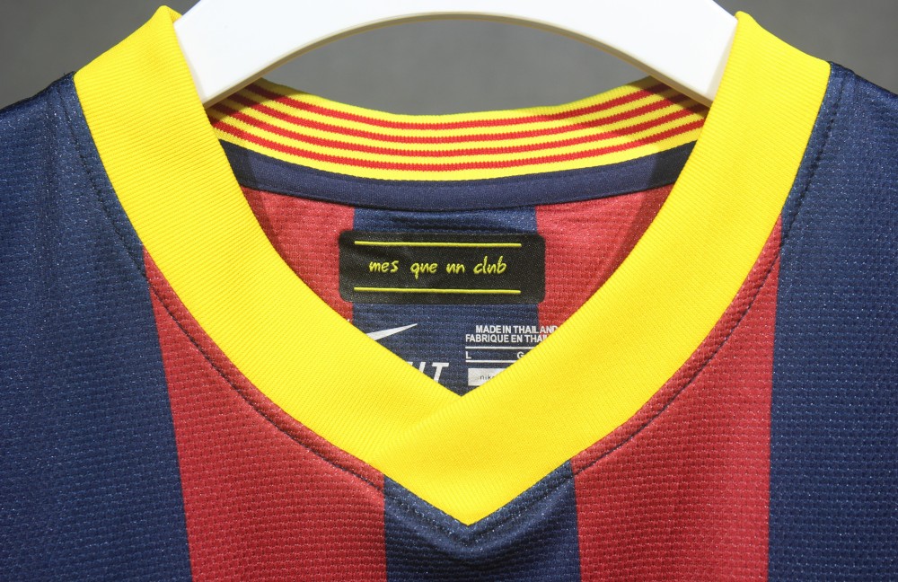 13-14 Barcelona Home Retro Jersey Player Version