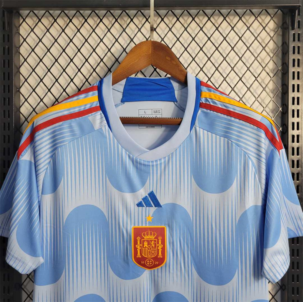 2022 Spain World Cup Away Fan Edition Soccer Jersey