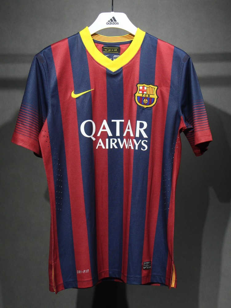 13-14 Barcelona Home Retro Jersey Player Version