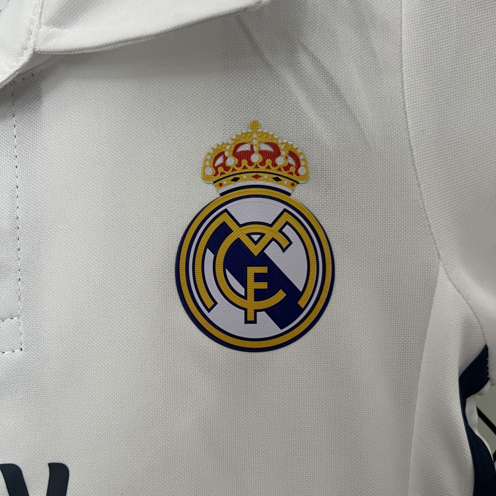 16-17 Real Madrid Home Retro Kids Kit Jersey+Shorts