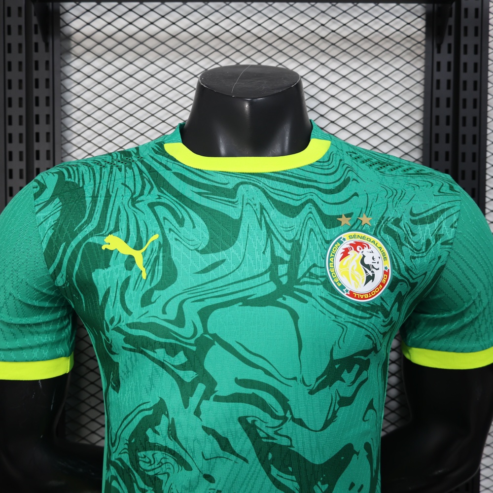 2026 Senegal Away World Cup Soccer Jersey Player Version with 2 Stars