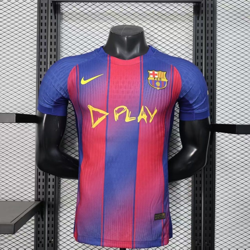 25-26 Barcelona x Ed Sheeran Special Player Version Soccer Jersey