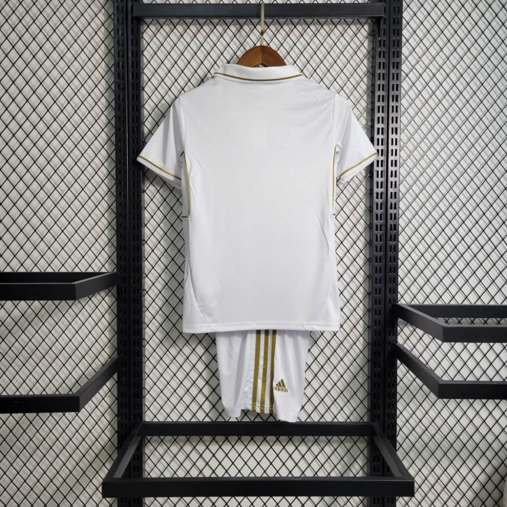 11-12 Real Madrid Home Retro Kids Kit Jersey+Shorts
