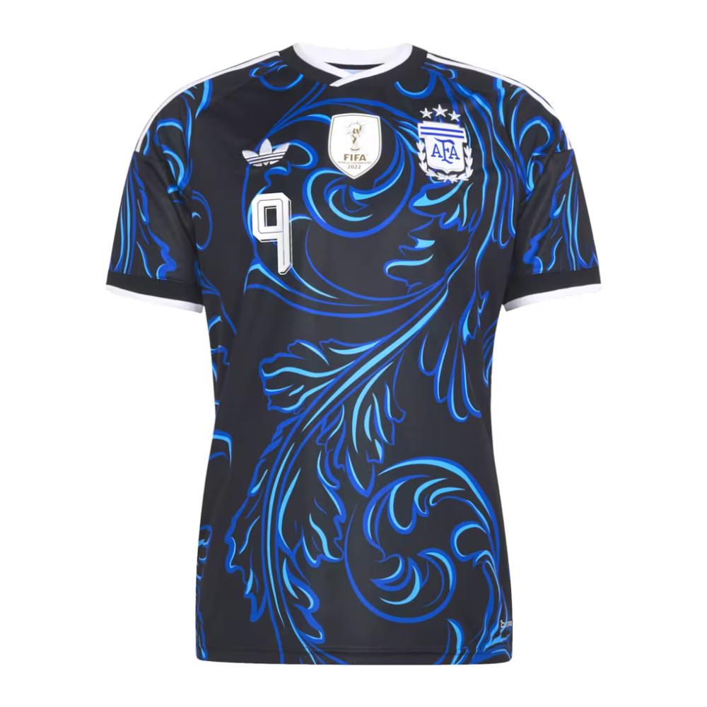 Argentina adidas Away Shirt 2026 with J. Alvarez  9 printing