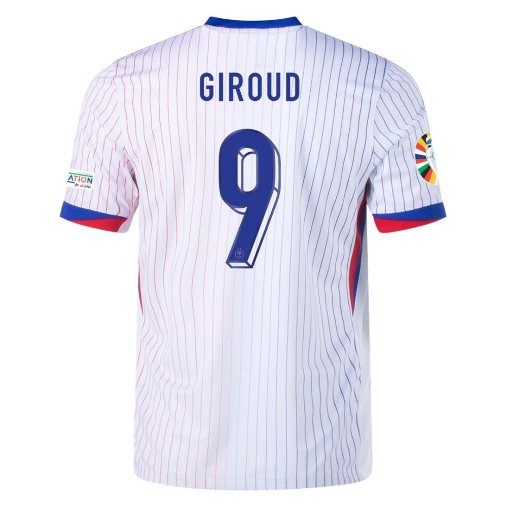 2024 France GIROUD #9 Euro Cup Away Jersey